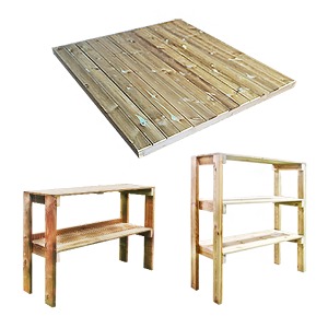 방부목데크/선반 | A B C형 조립식창고